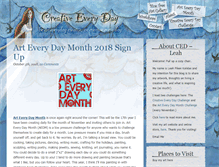 Tablet Screenshot of creativeeveryday.com